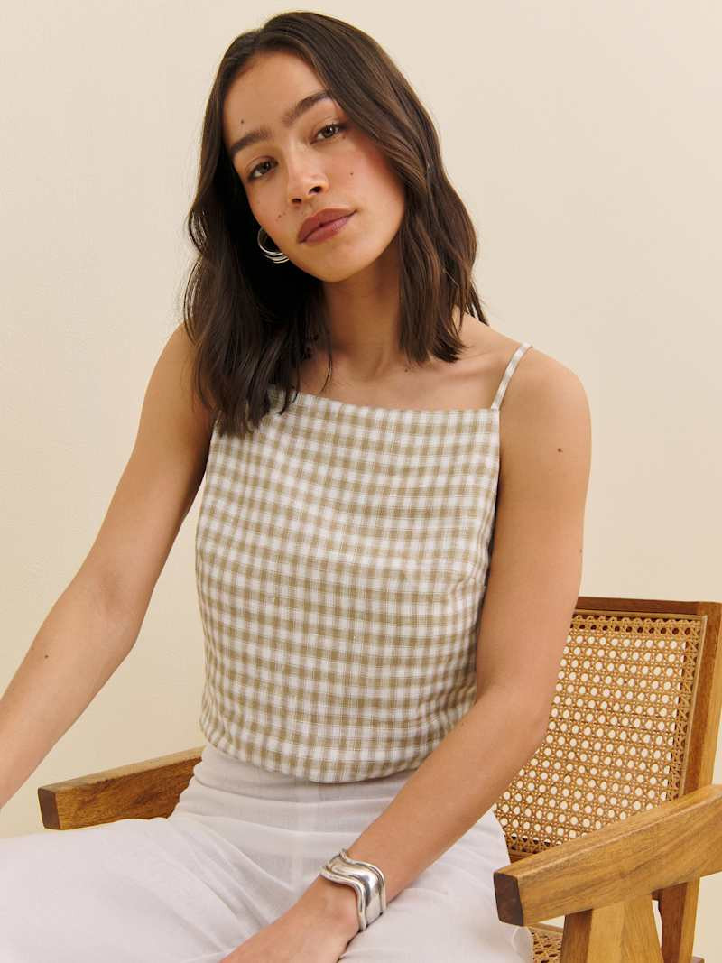 Kerri Linen Top | Reformation (Global)