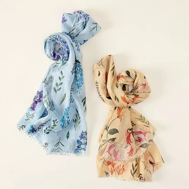 Birth Month Flower Scarf | UncommonGoods