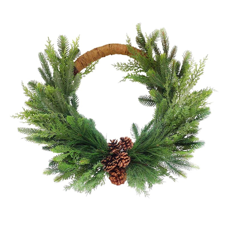 Fraser Fir Half-Wreath, 24" | At Home