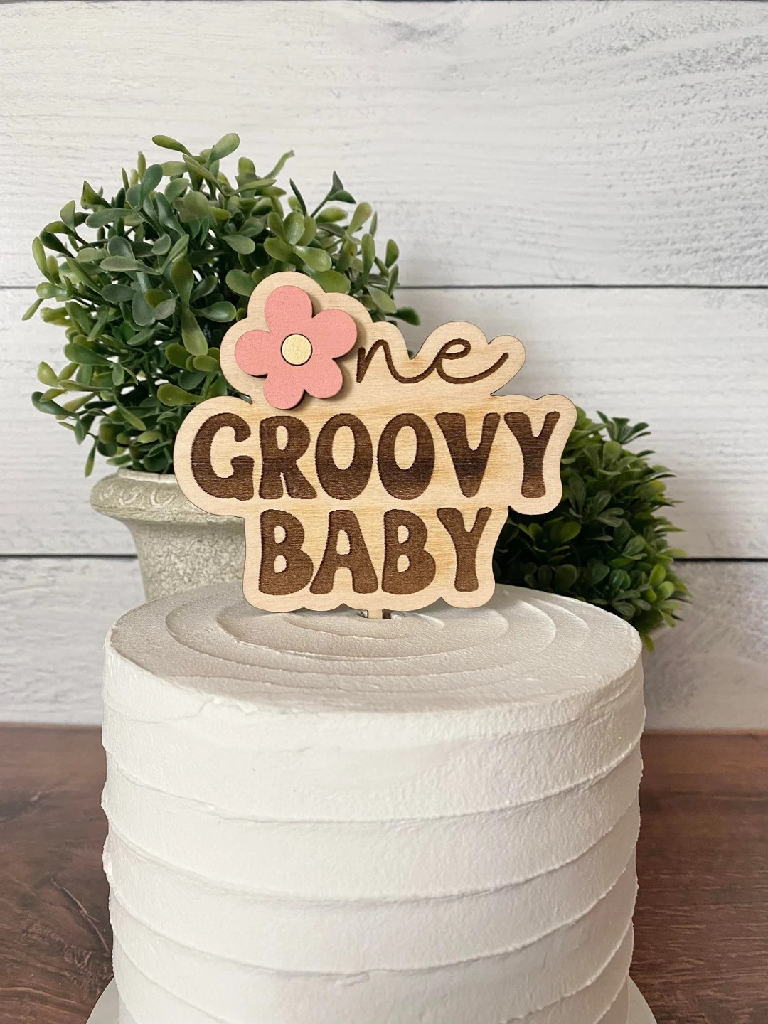 One Groovy Baby, Boho Cake Topper, First Birthday Cake Topper, Groovy Cake Topper, Retro Daisy Ca... | Etsy (US)