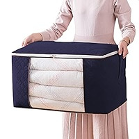 Gloppie Clothes Storage Bag Organizer (1-Pack, 90L) Closet Rrganizers Storage Blanket Clothes Organi | Amazon (US)