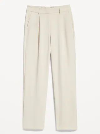 Extra High-Waisted Pleated Taylor Wide-Leg Trouser Suit Pants for Women | Old Navy (US)