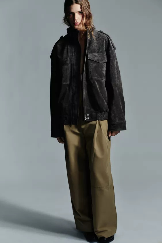 SUEDE LEATHER JACKET | Zara UK
