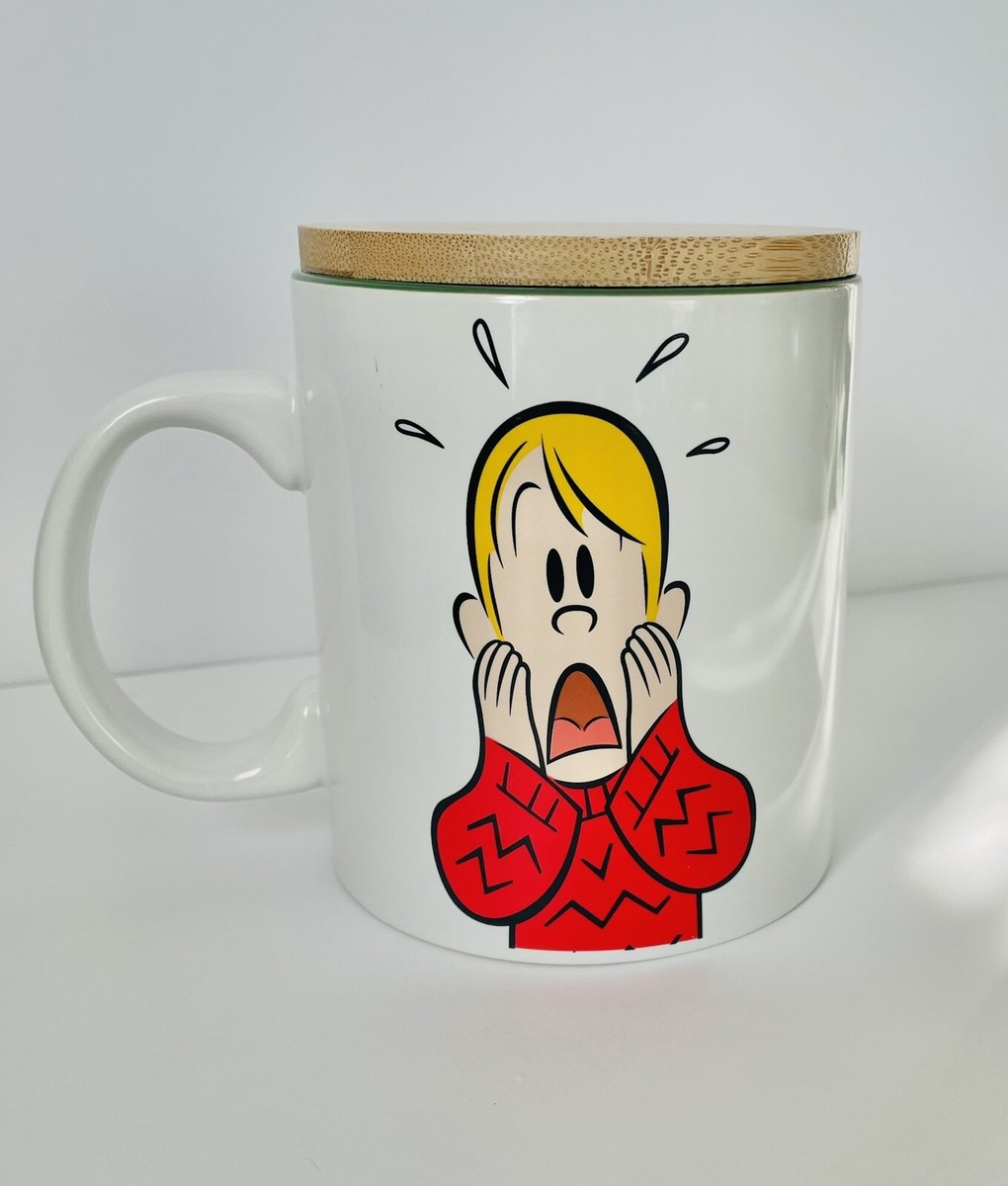 Sleigh Bell Bistro Home Alone Mug Cup Cartoon Kevin Mac & Cheese Prayer NWOT Cov | eBay US