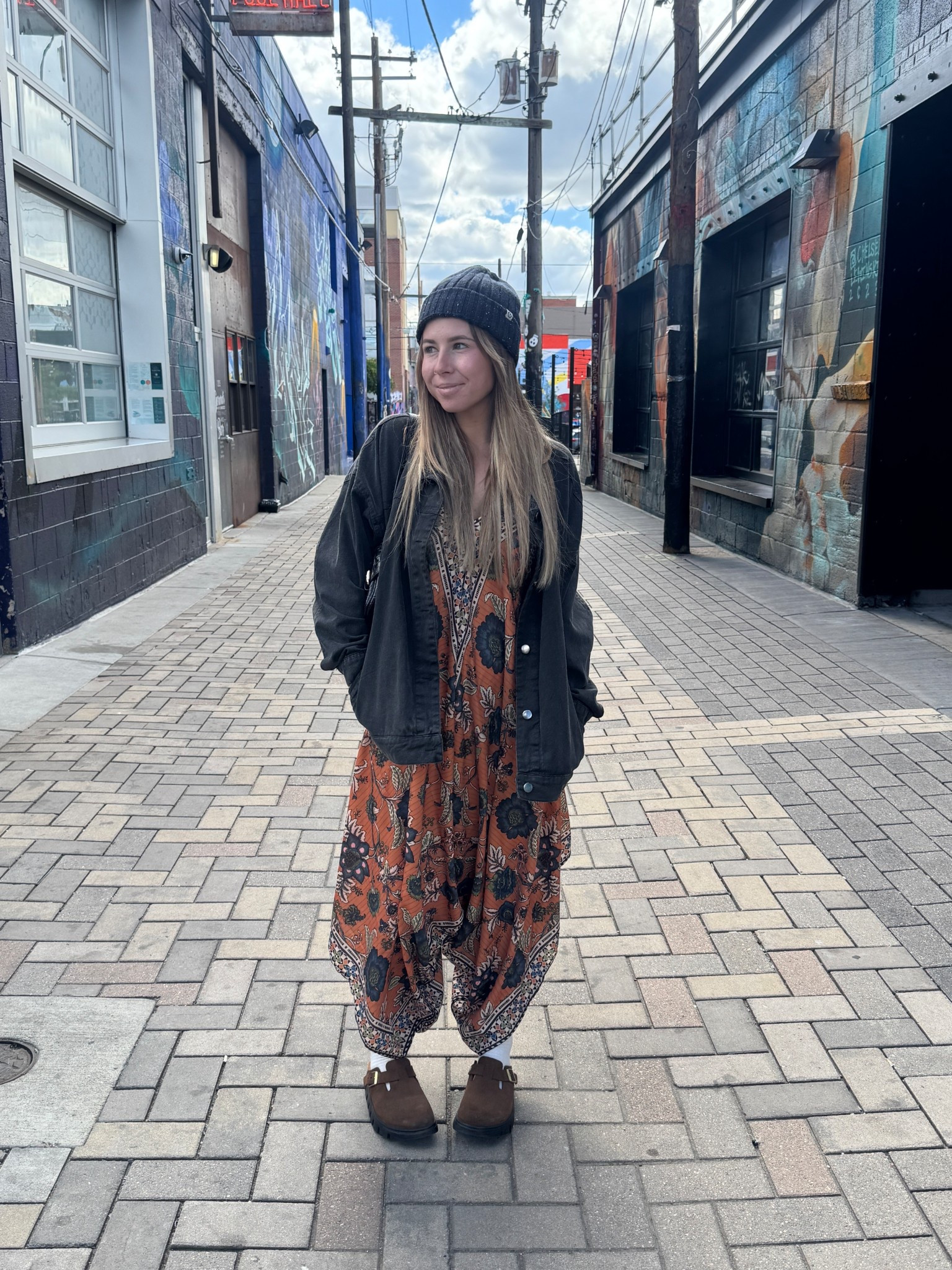 Explore the city fit 

I can’t find the jumpsuit but here’s a similar fit 

#worldmarket #jumper #onepiece #romper #oversizedoutfit #falloutfit 

#LTKFindsUnder50 #LTKPetite #LTKStyleTip