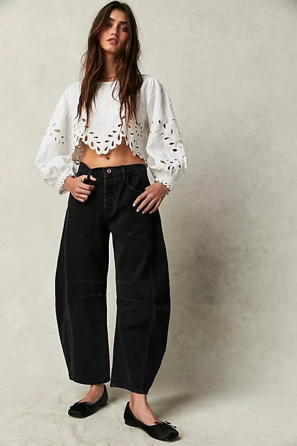 Lucky You Mid-Rise Barrel Jeans by We The Free at Free People, Soundwave, 28 | Free People (Global - UK&FR Excluded)