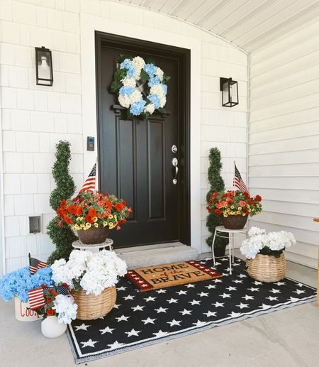 Here are the links to my 4th of July patio products! I linked my outdoor rugs/mats, flower baskets, faux hydrangeas, wreath and amazon dress! 

#LTKFindsUnder50 #LTKSeasonal #LTKHome