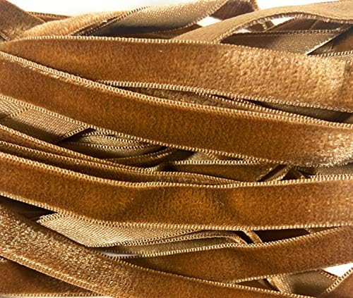 Vintage 3/8'' Velvet Ribbon -, Made in Swiss 10 Yards- #149 Ermine Brown 3/8'' Velvet, | Amazon (US)
