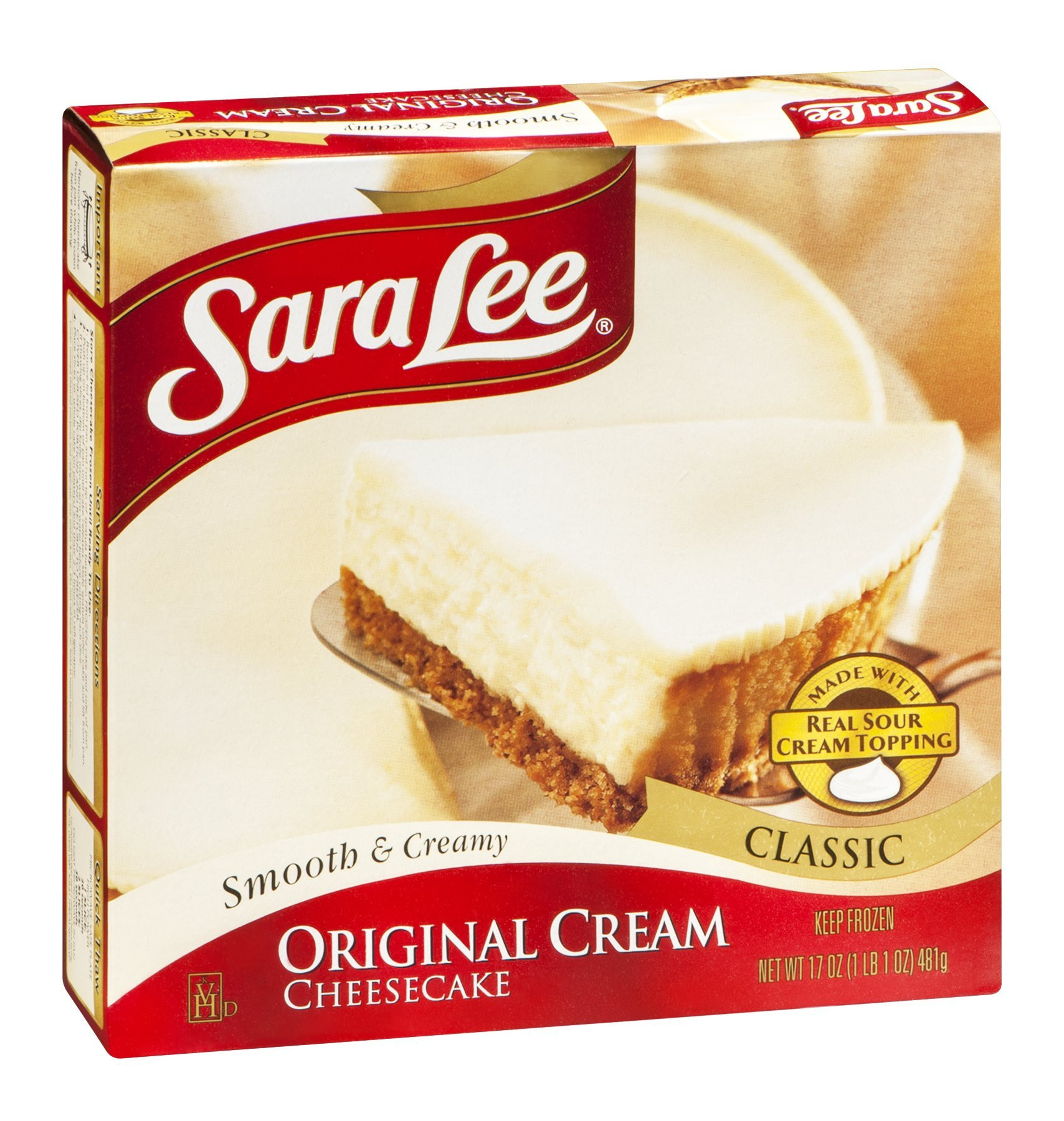 Sara Lee, Original Classic Cheesecake, 17 oz (Frozen) | Amazon (US)