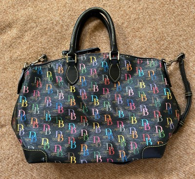 Authentic Classic Dooney Bourke Handbags Logo Purse Multicolor Black | eBay US