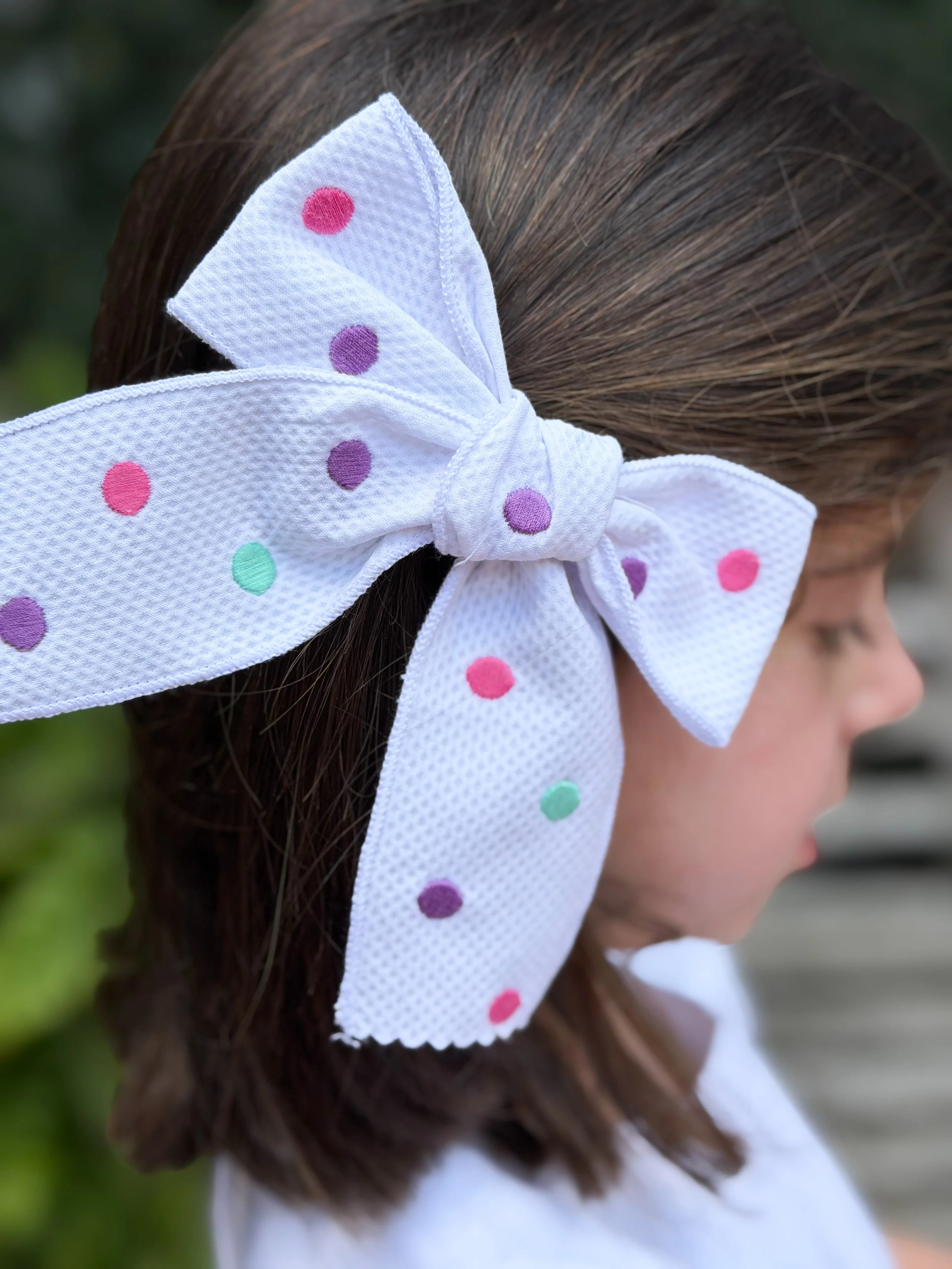 Bow Embroidered Dots | Alice Kathleen & Co.
