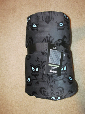 HAUNTED MANSION DISNEY HALLMARK COA WALLPAPER GLOW IN DARK BLANKET 50" X 60"  | eBay | eBay US