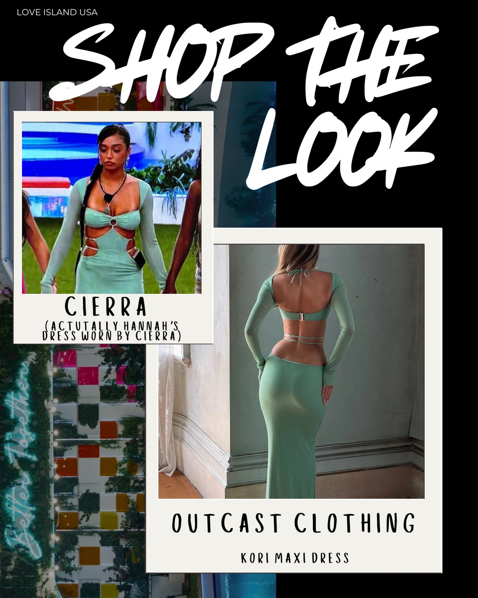 ✨ Cierra Wearing Hannah’s Viral Dress — Love Island USA Style Moment ✨
Talk about a fashion plot twist 👀 — Cierra rocked the exact Outcast Clothing Kori Maxi Dress that Hannah originally brought into the villa… and the fit still served! This sage green mesh cutout gown is 🔥 for showing skin with class — the open back, sheer sparkle, and strategic slits make it a fan-favorite.

Whether you’re heading to a wedding, date night, or just channeling your inner islander, this look is giving main character energy. Exact dress is linked to this post 🛍️

#LoveIslandUSA #CierraLoveIsland #OutcastClothing #KoriMaxiDress #LoveIslandFashion #LTKStyle #CutOutDress #IslandGirlVibes #RealityTVStyle #WhatSheWore #ViralDress #LTKSeason7 #SheerDress #BacklessDress #ShopTheLook #CierraStyle #FashionRecap #TikTokFashion #LoveIslandLooks #GreenDressTrend

#LTKSeasonal #LTKParties #LTKStyleTip