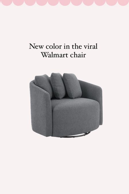 New color in the Walmart chair 💕 under $300 and swivels 

#LTKsalealert #LTKhome #LTKfamily