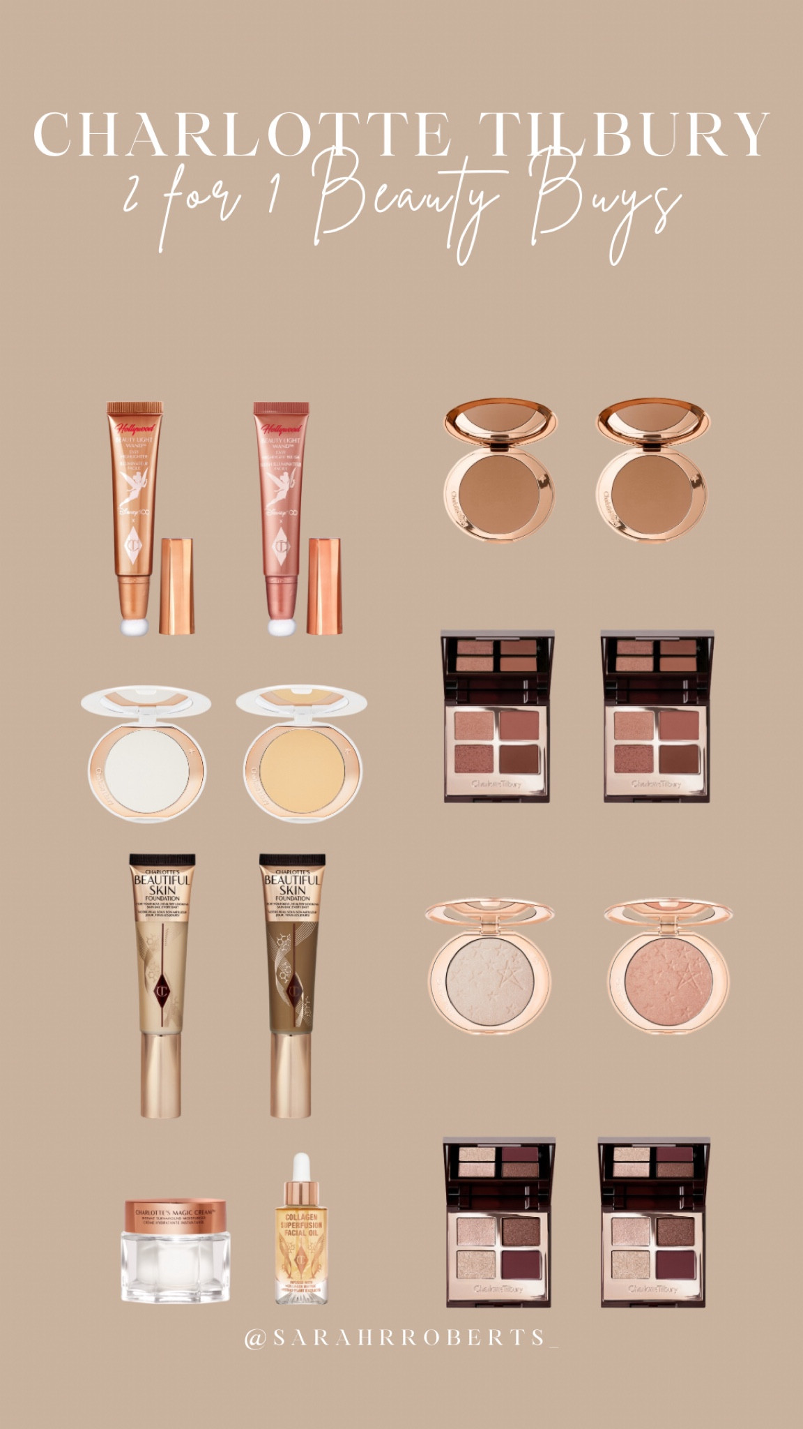 CHARLOTTE TILBURY 2 for 1 Beauty Sale 🎁

Perfect to use as presents!! 

#LTKmakeup #LTKsale #LTKgiftguide