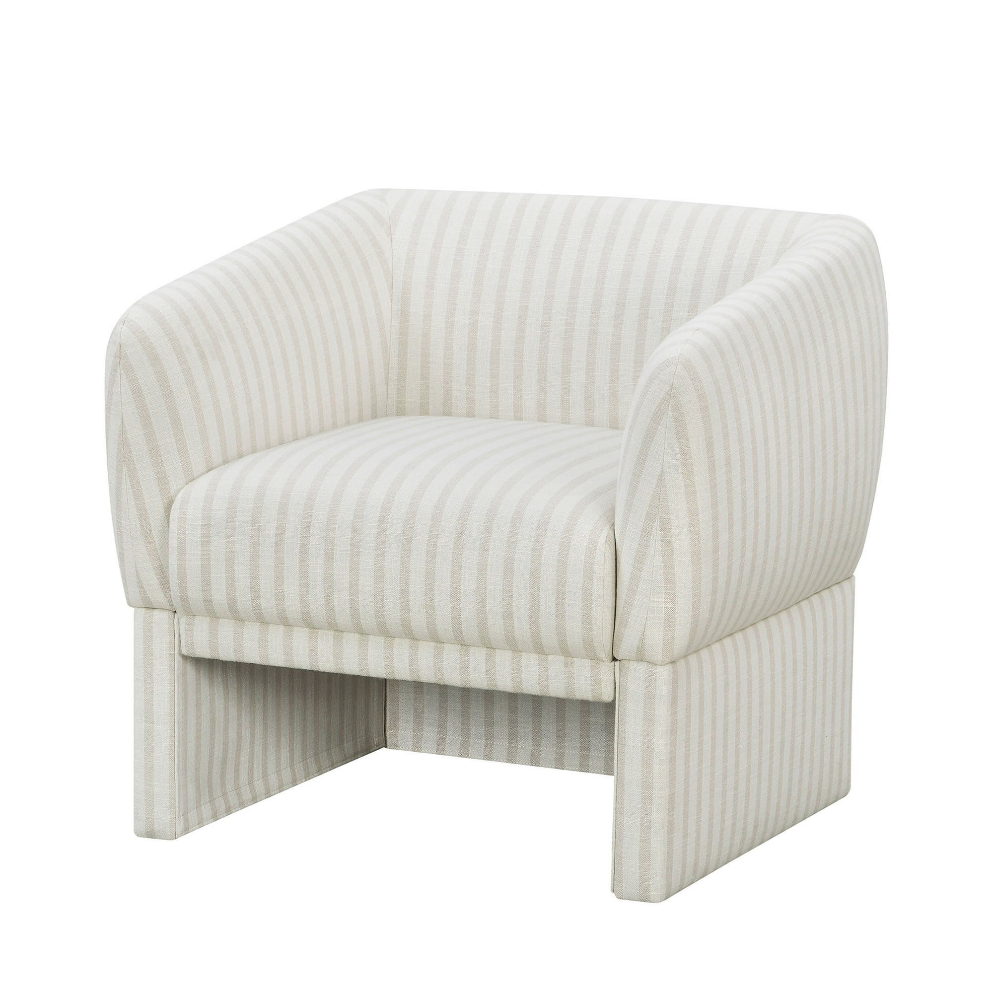 Beautiful Neutral Stripe Accent Chair | Walmart (US)