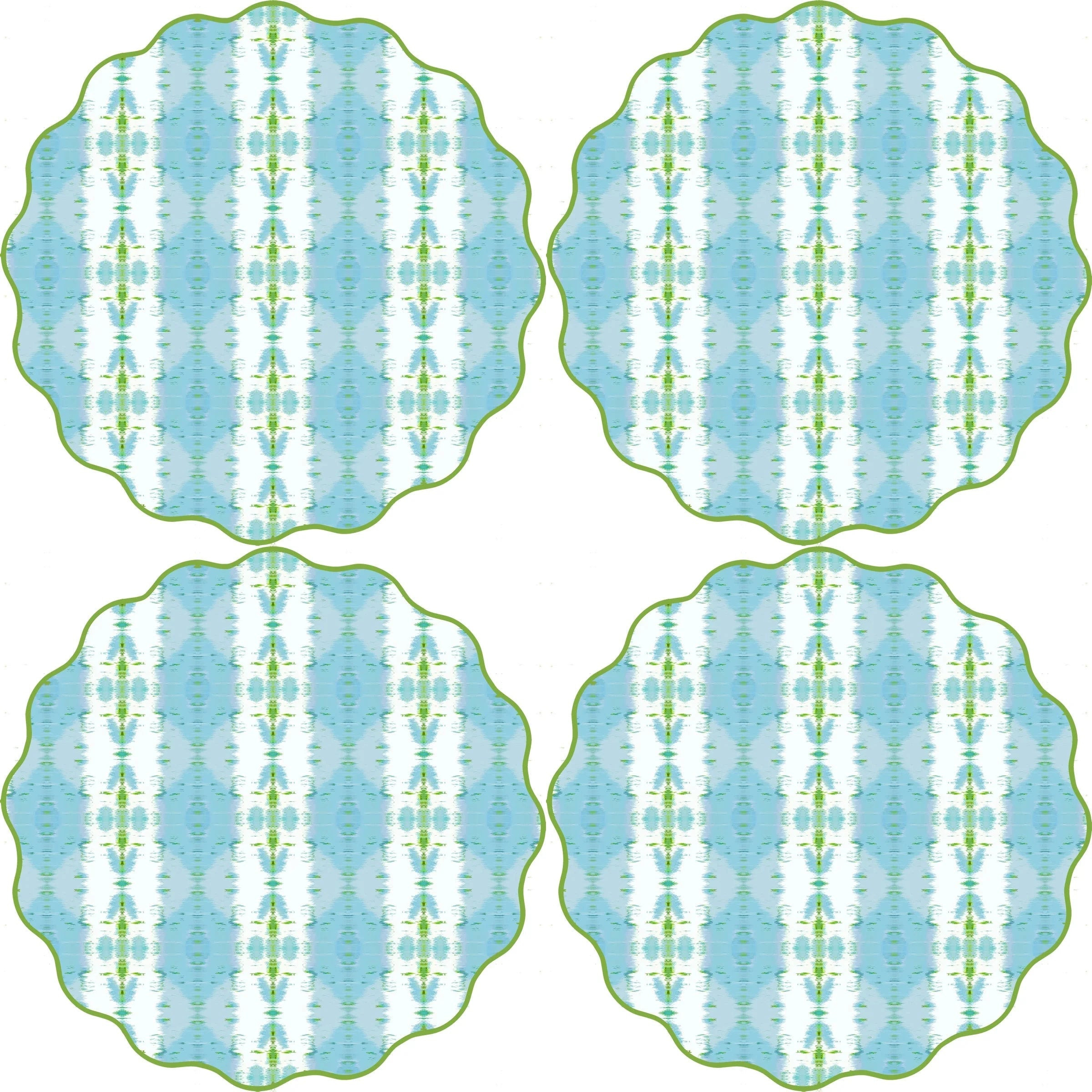 Blue Passion Laura Park Coaster Set | The Horseshoe Crab