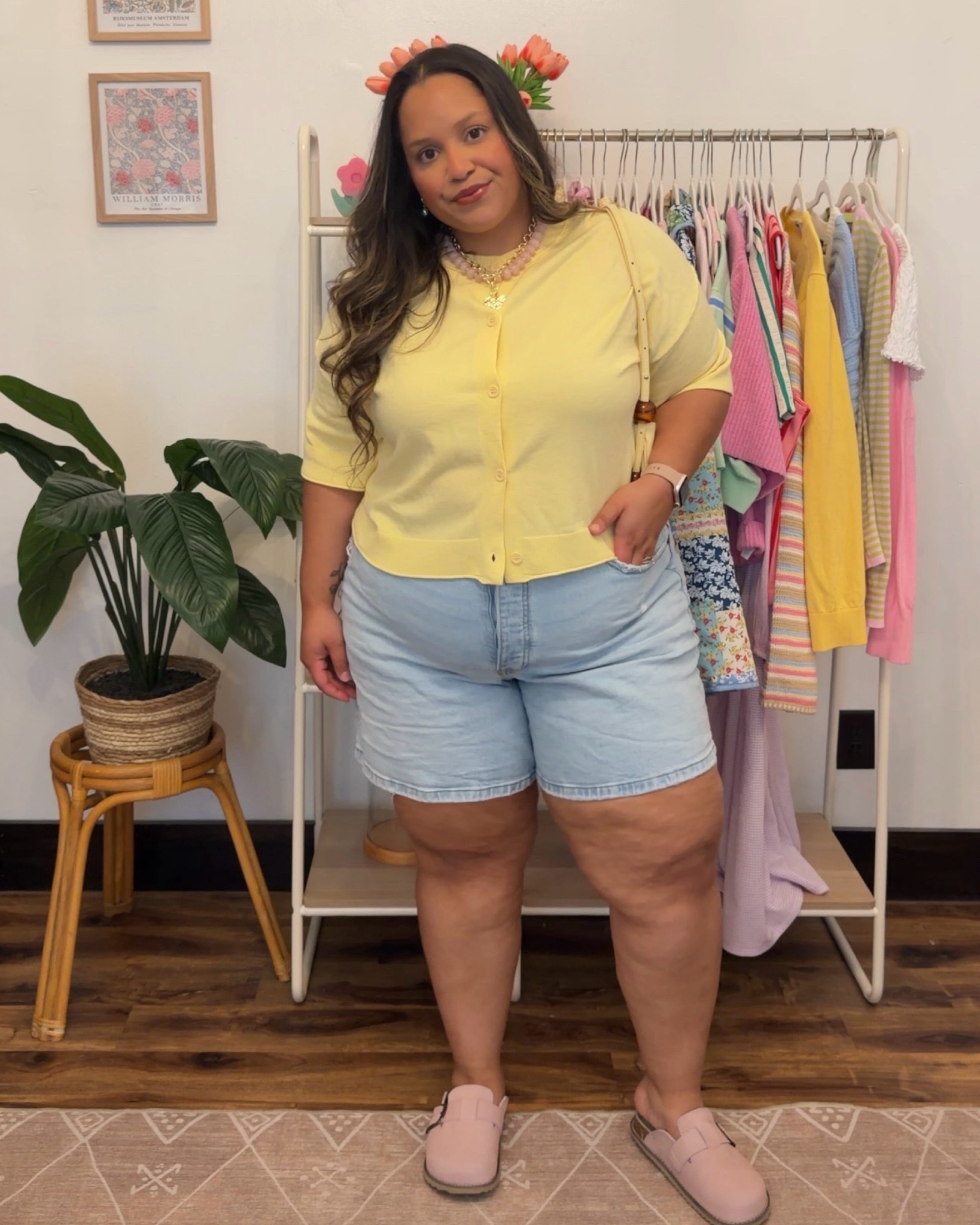 Casual cute spring look - best denim shorts ever!! I sized up to the 18/34 for a better fit 

#LTKPlusSize #LTKSaleAlert #LTKPetite