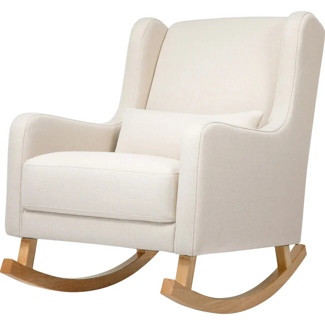 Babyletto | Kai Rocker, Natural White Eco-Twill (Cream) | Maisonette | Maisonette