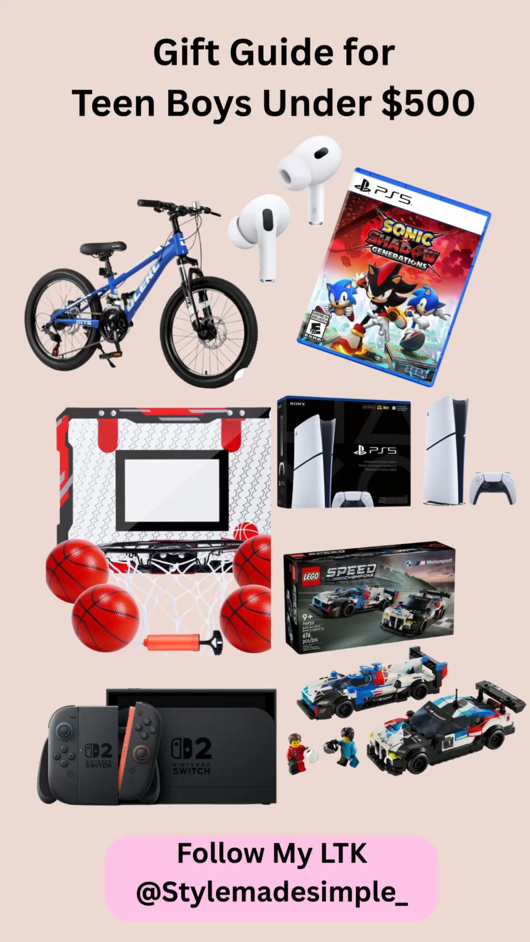 teen boy gifts, teen gift ideas, best teen gifts, cool teen gifts, car legos, lego cars, ps5, playstation 5, ps5 games, sonic ps5, nintendo switch 2, switch 2 console, bike for teens, teen bike, basketball hoop, sports gifts, airpods pro, earbuds, gaming gifts, teen electronics, teen tech, gamer gifts, holiday gifts, christmas gifts, birthday gifts, teen wishlist, trendy teen gifts, 2025 teen gifts, lego sets, ps5 accessories, switch 2 games, ps5 bundle, sonic game, wireless earbuds, teen stocking stuffers, outdoor gifts, entertainment gifts, gaming console, teen presents, bike gifts, hoop gifts, technology gifts, teen must haves, teen gaming, teen hobbies, ps5 controller, popular teen gifts, bestselling teen gifts, teen christmas ideas, gift guide teens.  


#LTKMens #LTKmomlife #LTKKids