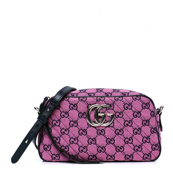 GUCCI

Monogram Multicolor Matelasse Diagonal Small GG Marmont Chain Shoulder Bag Pink Black | Fashionphile