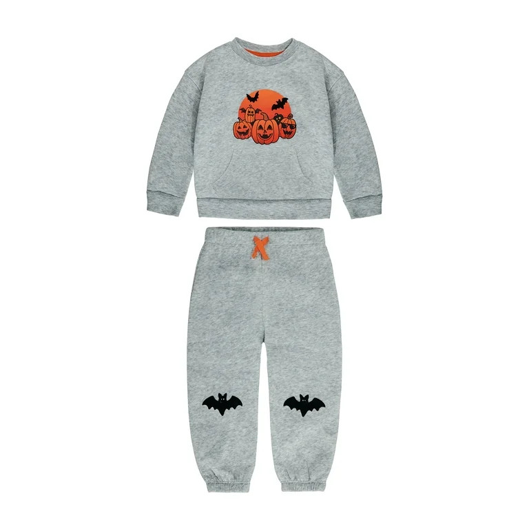 Way To Celebrate Toddler Boy Halloween Pullover and Jogger Set, 2-Piece, Sizes 2T-5T | Walmart (US)