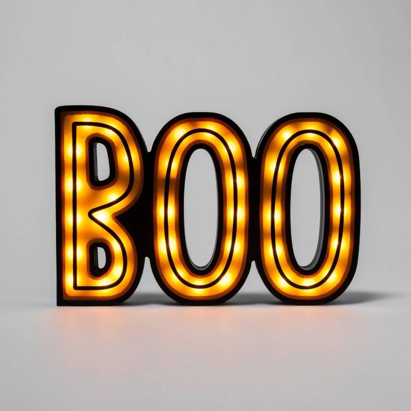 Light Up Boo Halloween Decorative Sign - Hyde &#38; EEK! Boutique&#8482; | Target