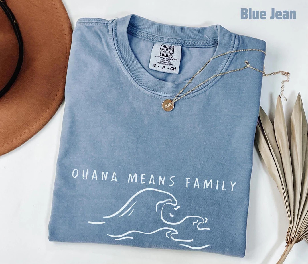 Comfort Colors® Retro Stitch Ohana Means Family Shirt, Family Vacation Shirt, Vintage Stitch Shi... | Etsy (US)