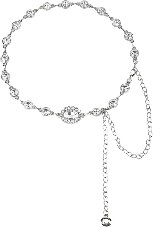 Western Rhinestones Concho Belt for Women Cowgirl Chain Belts for Dresses Jeans Country Concert O... | Amazon (US)