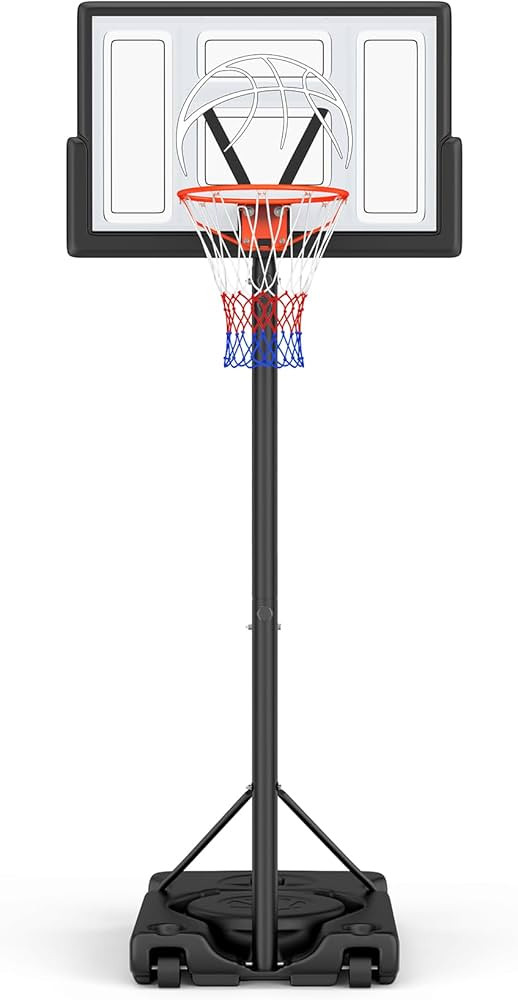 Basketball Hoop Outdoor 10ft Adjustable, Portable Basketball Hoop Goal System for Kids Youth and ... | Amazon (US)