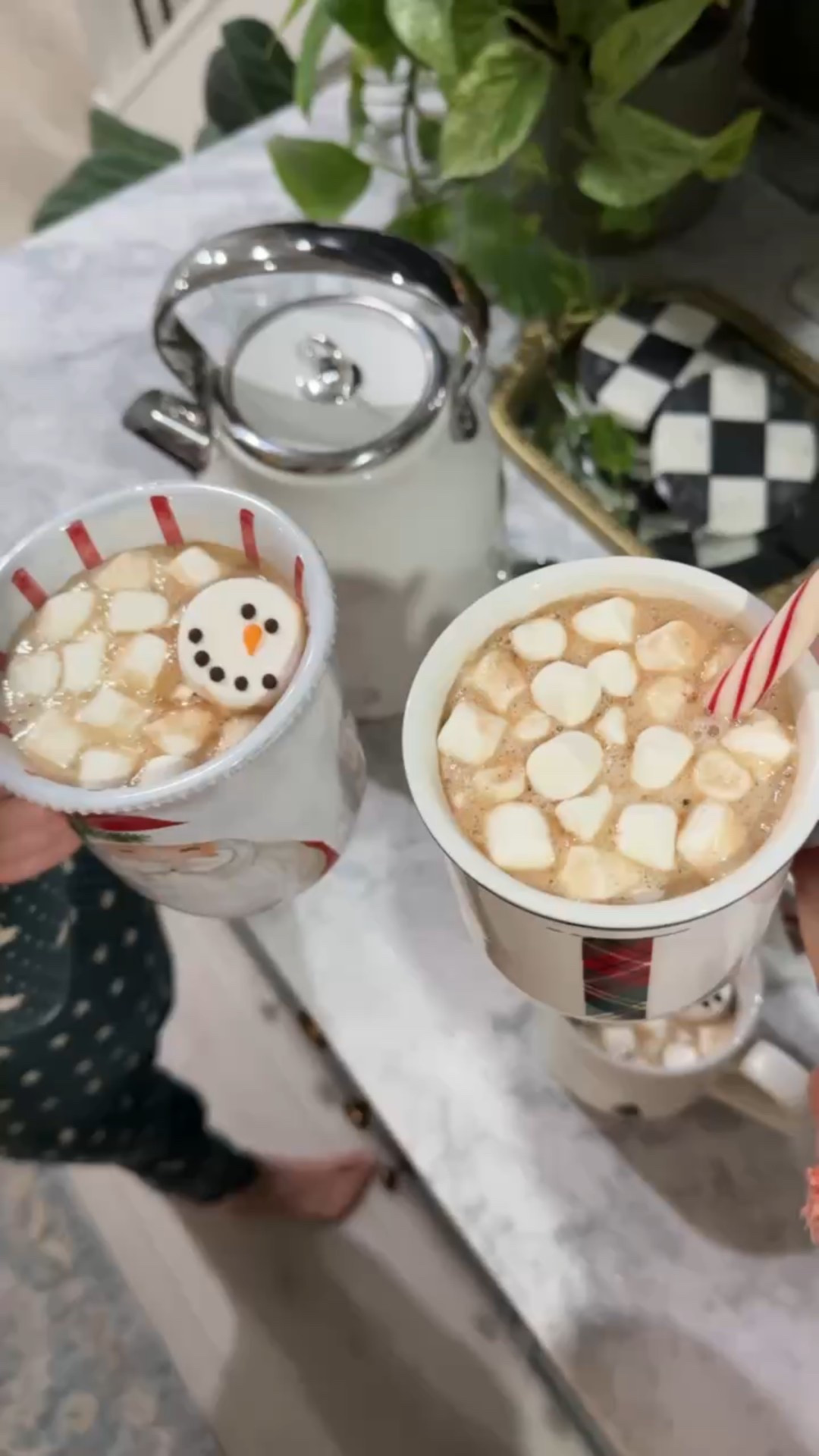 Hot chocolate season is officially here ☕️❄️ I love having a few Williams Sonoma flavors on hand and letting the marshmallows do the decorating — snowmen, flakes, all the cozy details. Such an easy way to make a regular night feel festive

#LTKHoliday