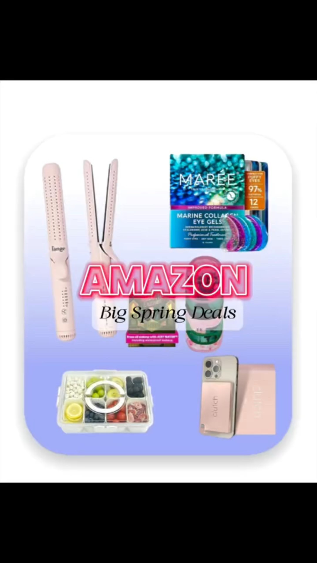 Shop the Amazon Big Spring deals on some of my 2024 favorites.

1. These Maree marine collagen eye gels feel great and have anti-aging ingredients such as hyaluronic acid and pearl extract.

2. The Makeup Eraser can remove your make up just by adding water. 

3. The snackle box has so many uses and is must have for the home. 

4. The Lange Le Duo hairstyler is at its lowest price in 30 days. You can make waves or straight hair with it.

5. Finally, the clutch charger is so convenient to charge your phone on the go, and fits in your pocket easily.

#amazonbigspringsale
#amazonfinds #snacklebox #eyegels #langehair #clutchcharger #makeuperaser #amazoninfluencerprogram

#LTKSaleAlert #LTKBeauty #LTKWatchNow