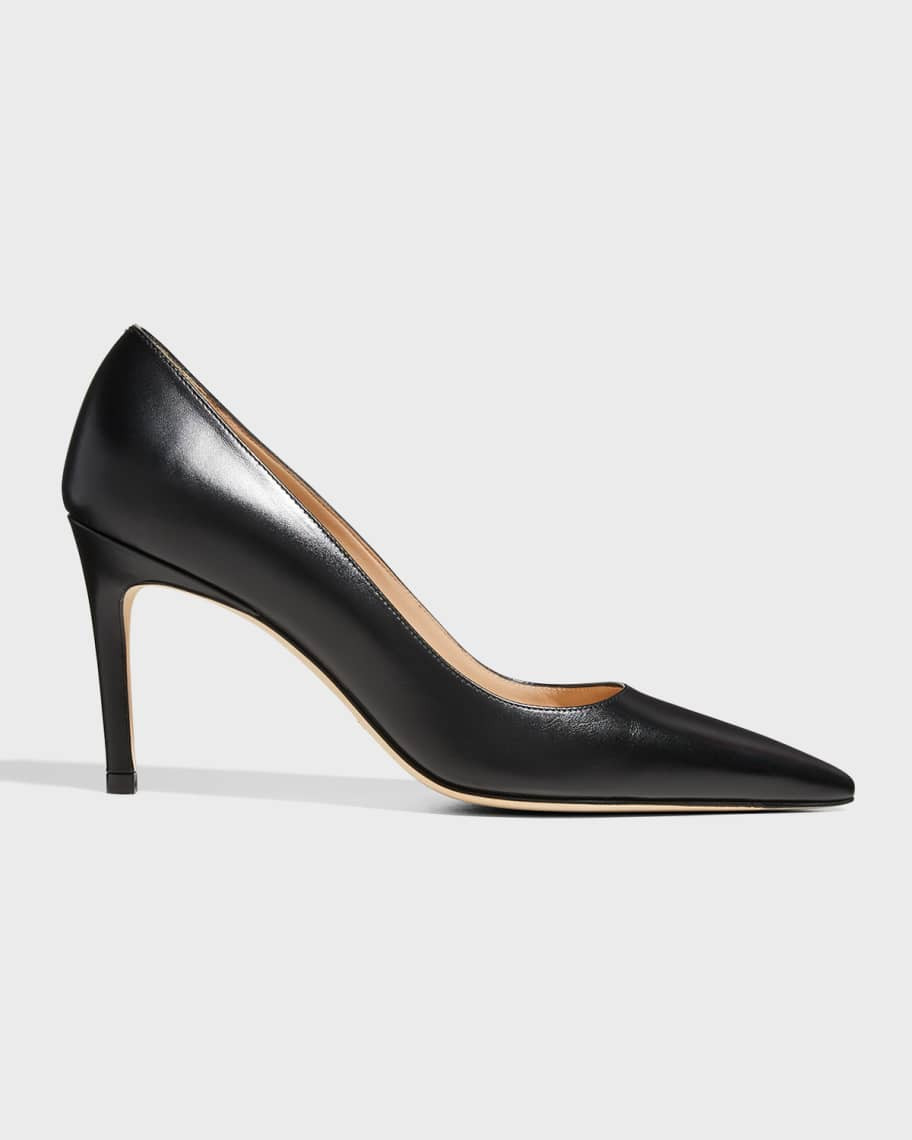 Stuart Weitzman Stuart Leather Stiletto Pumps | Neiman Marcus