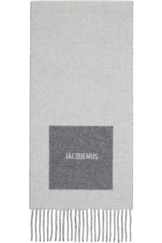 Gray 'The Rond Carré' Scarf | SSENSE