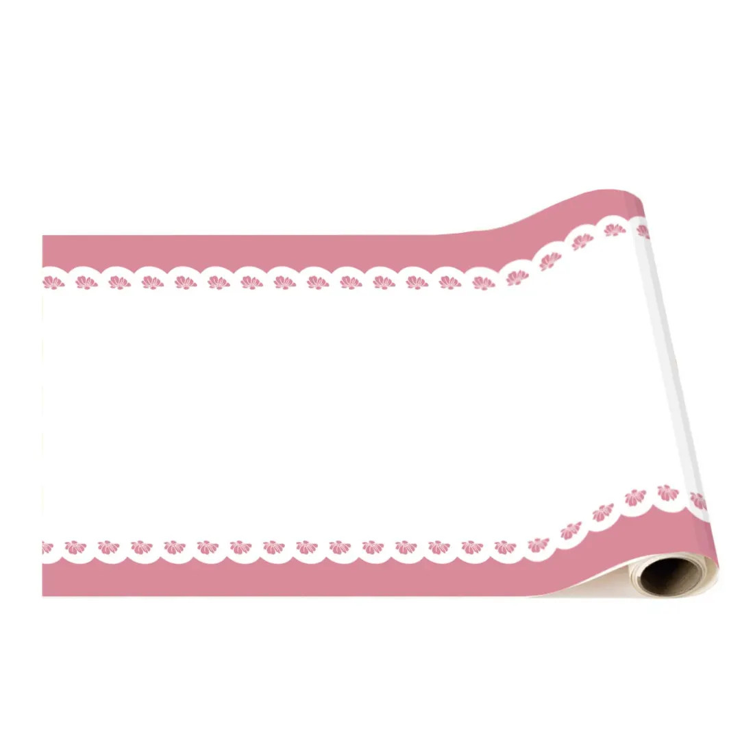 Pink Lacy Floral Table Runner - Etsy | Etsy (Global)