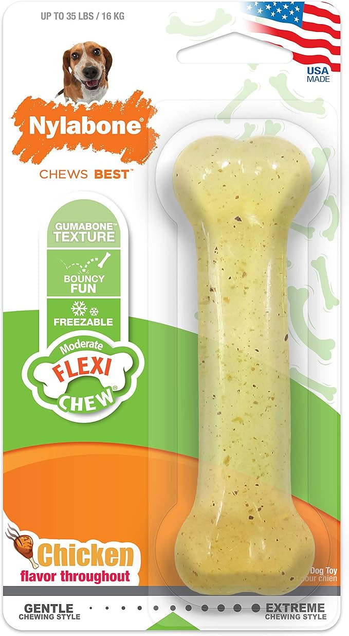 Nylabone Flex Moderate Chew Dog Toy Chicken X-Large/Souper (1 Count) | Amazon (US)