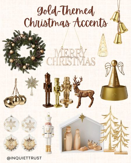 Have a unique Christmas Home Decor with these gold-themed Christmas accents!

#ChristmasOrnaments #HolidayDecor #NativitySceneDecor #TreeOrnaments #Nutcrackers

#LTKhome #LTKHoliday #LTKfamily