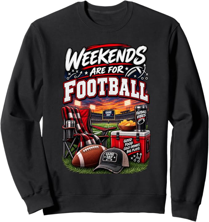 Weekends Are for Football Game Day Fan Design Sweatshirt | Amazon (US)