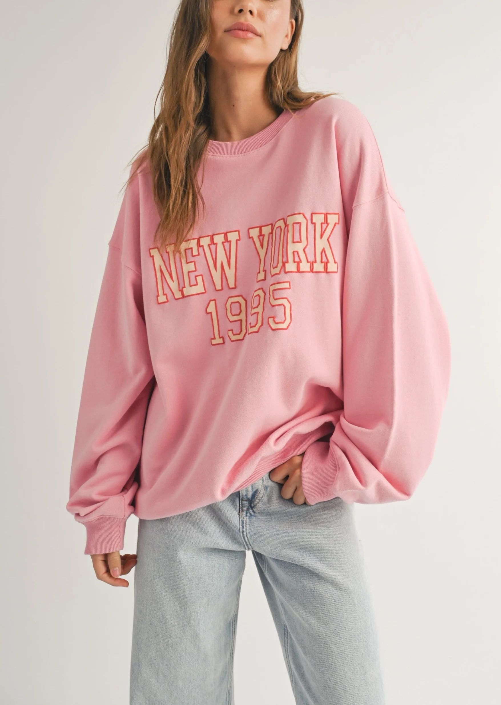 New York Pink Sweatshirt | Evercado