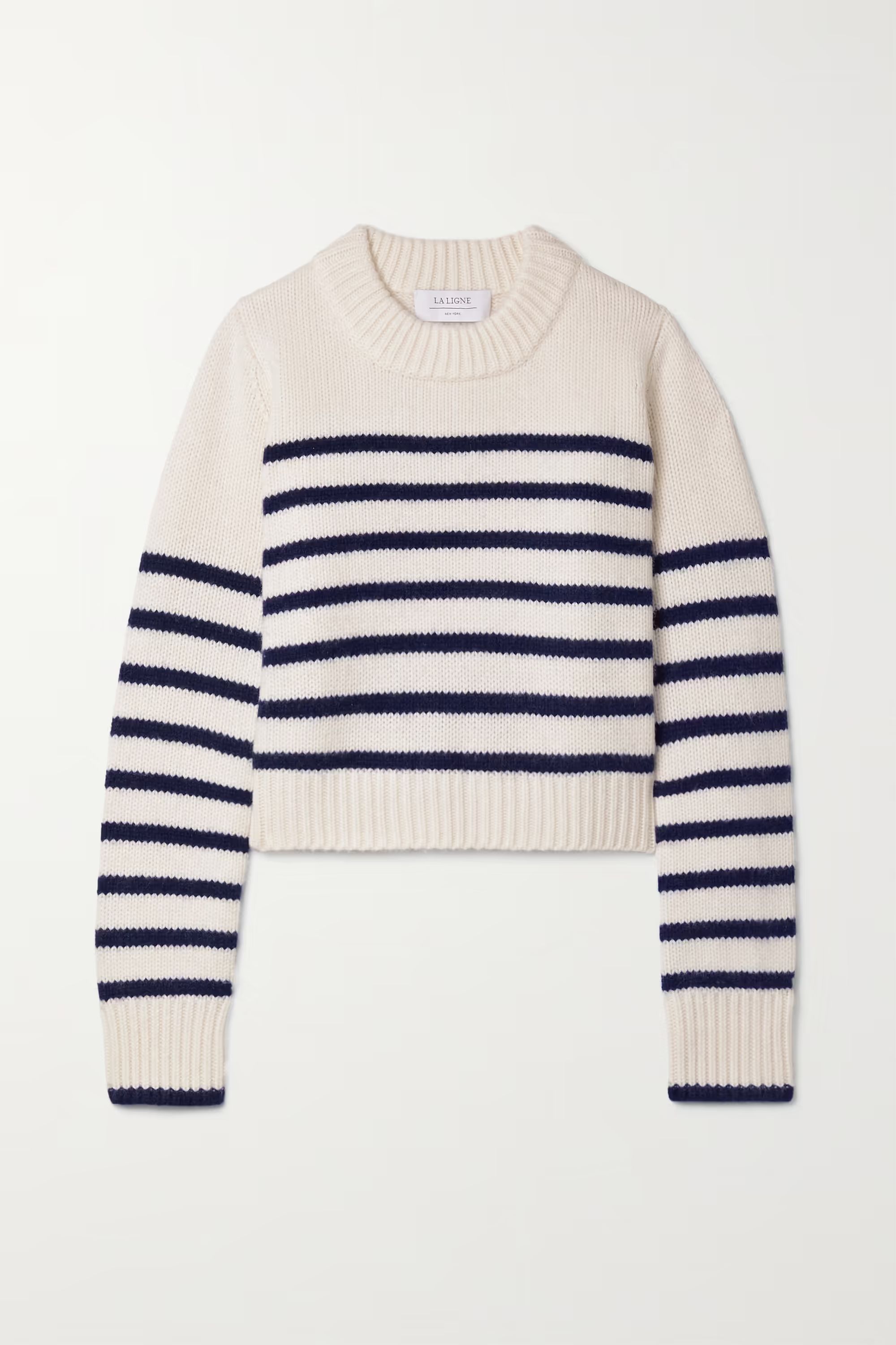 Mini Marin striped wool and cashmere-blend sweater | NET-A-PORTER (US)