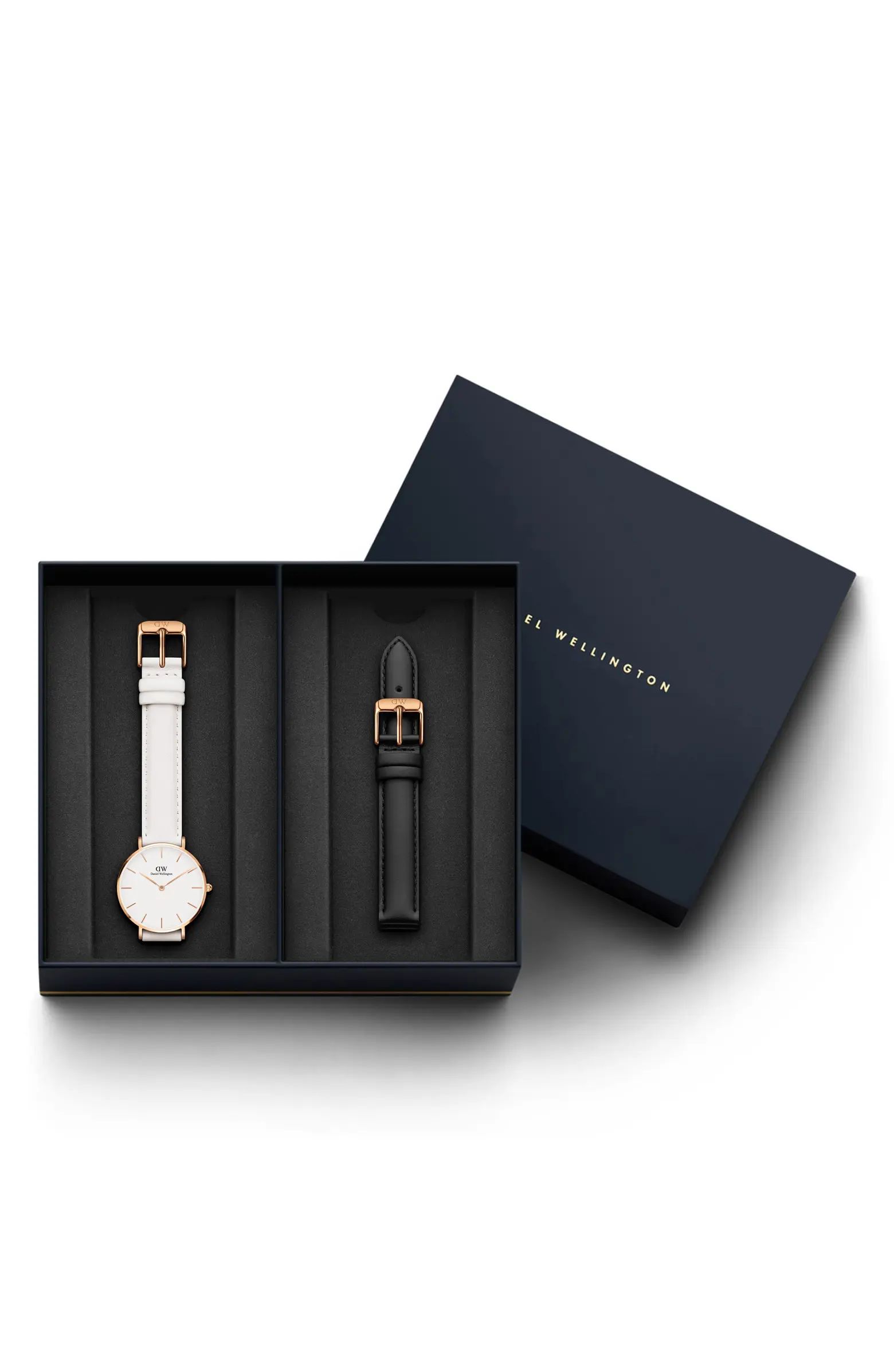 Daniel Wellington Sheffield Leather Strap Watch Gift Set, 32mm | Nordstrom | Nordstrom