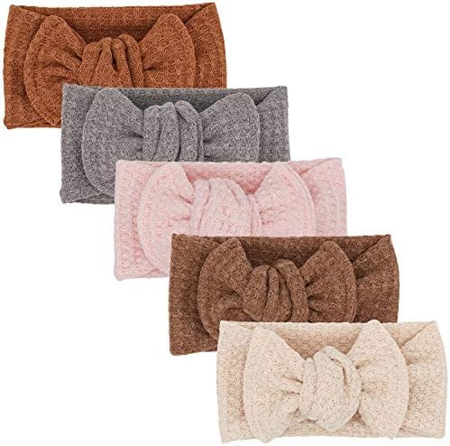 Amazon.com: Baby Girls Headbands with Bows Infant Toddler Headwrap Hair Accessories : Baby | Amazon (US)