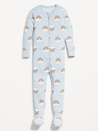 Unisex 2-Way-Zip Snug-Fit Pajama One-Piece for Toddler & Baby | Old Navy (US)