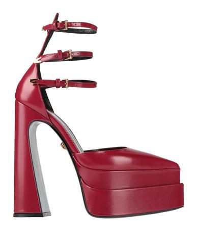 Versace Woman Pumps Burgundy Size 7 Leather | YOOX (US)
