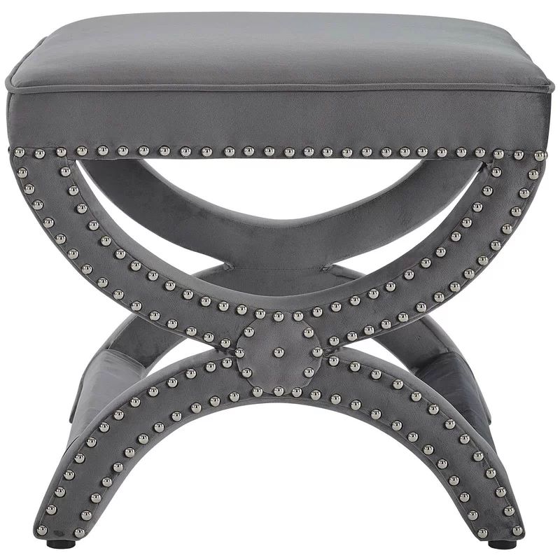 Expound Upholstered Nailhead Trim Velvet Ottoman by Modway | Wayfair North America
