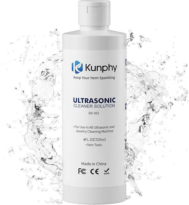 kunphy Jewelry Cleaner Solution -Ultrasonic Cleaner Solution for Gold, Silver, Platinum Diamonds ... | Amazon (US)