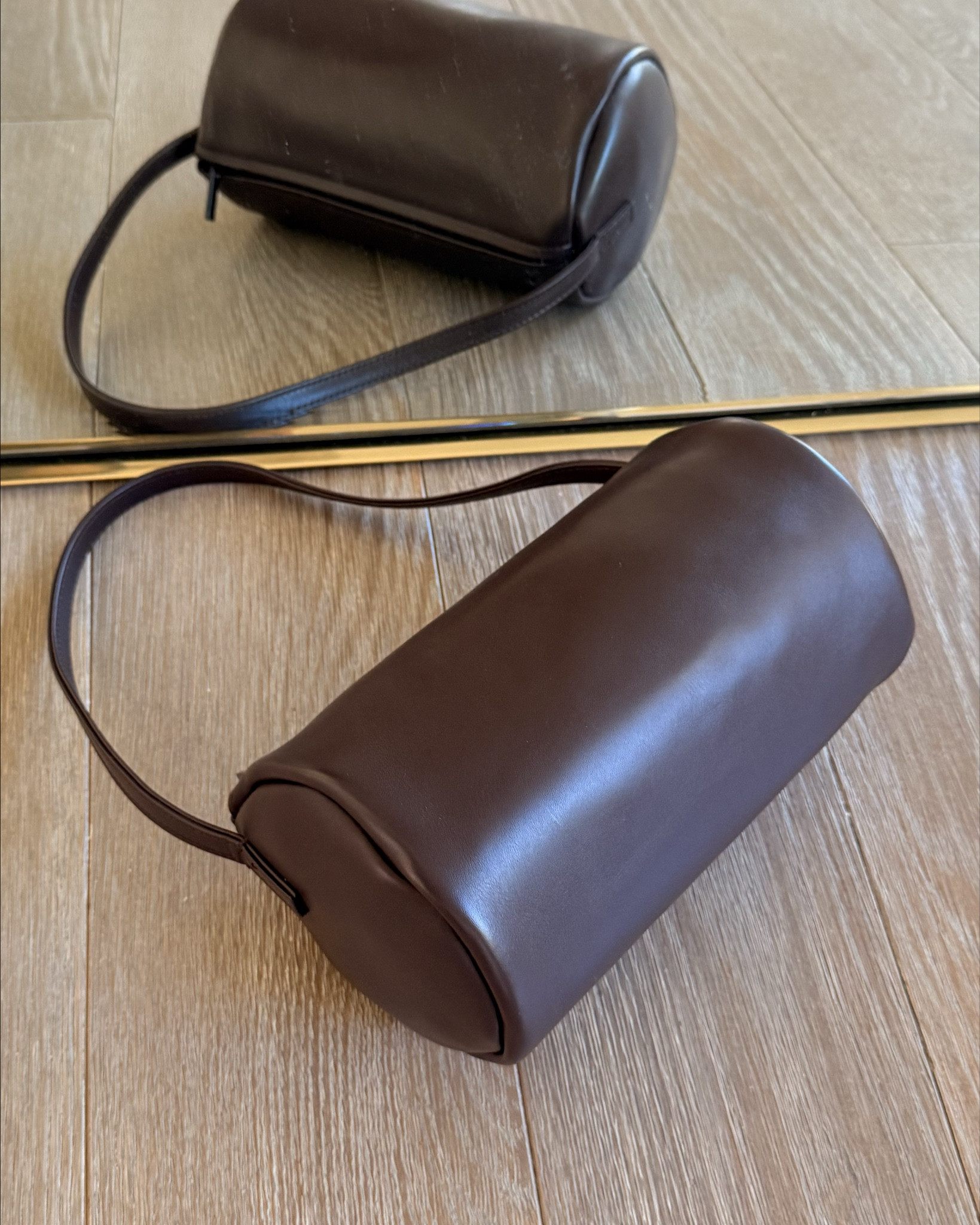 Cylinder shoulder bag, cannolo bag, chocolate brown, leather handbag

#LTKOver40 #LTKSeasonal #LTKItBag