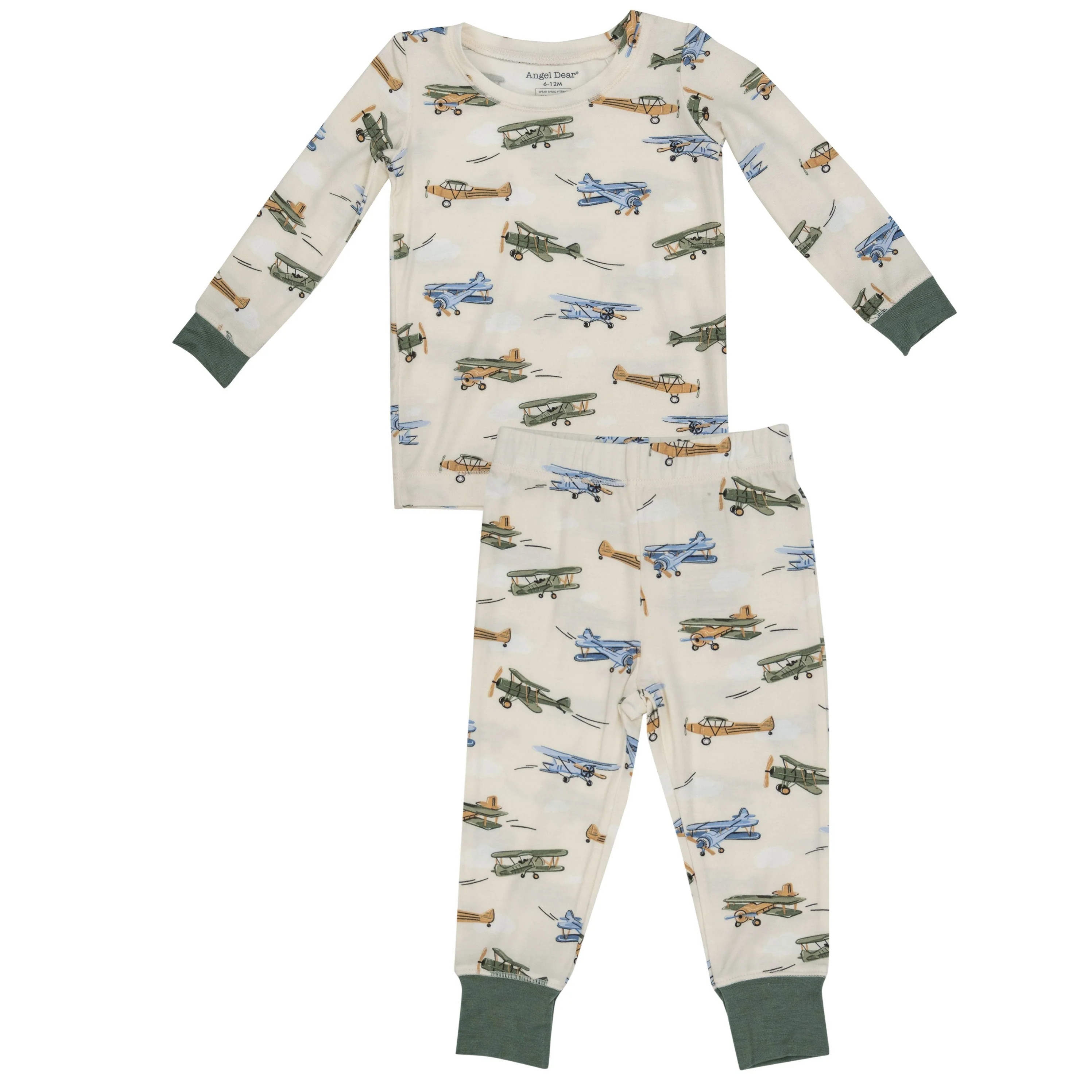 2-Piece Lounge Wear Set, Vintage Airplane | SpearmintLOVE