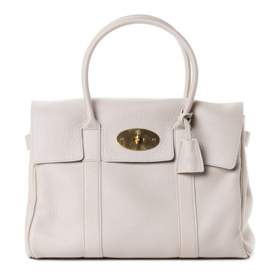 MULBERRY

Heavy Grain Bayswater Chalk | Fashionphile
