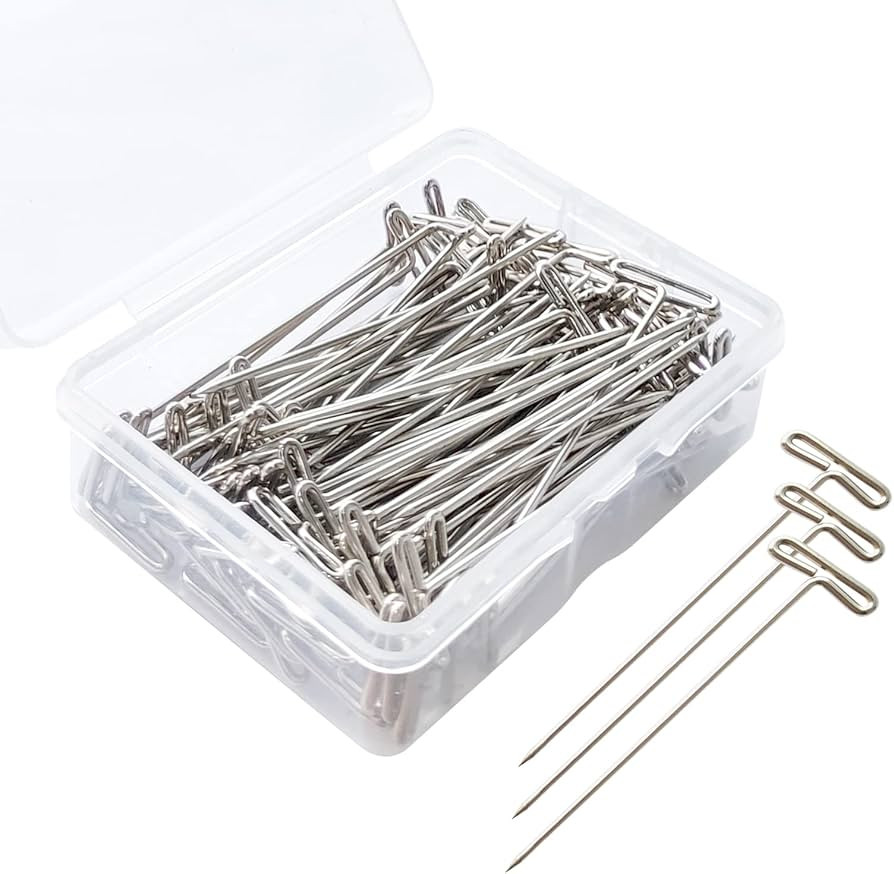 T-Pins, 100 Pack 2 Inch - For Knitting, Wigs, Sewing & Office Wall | Amazon (US)